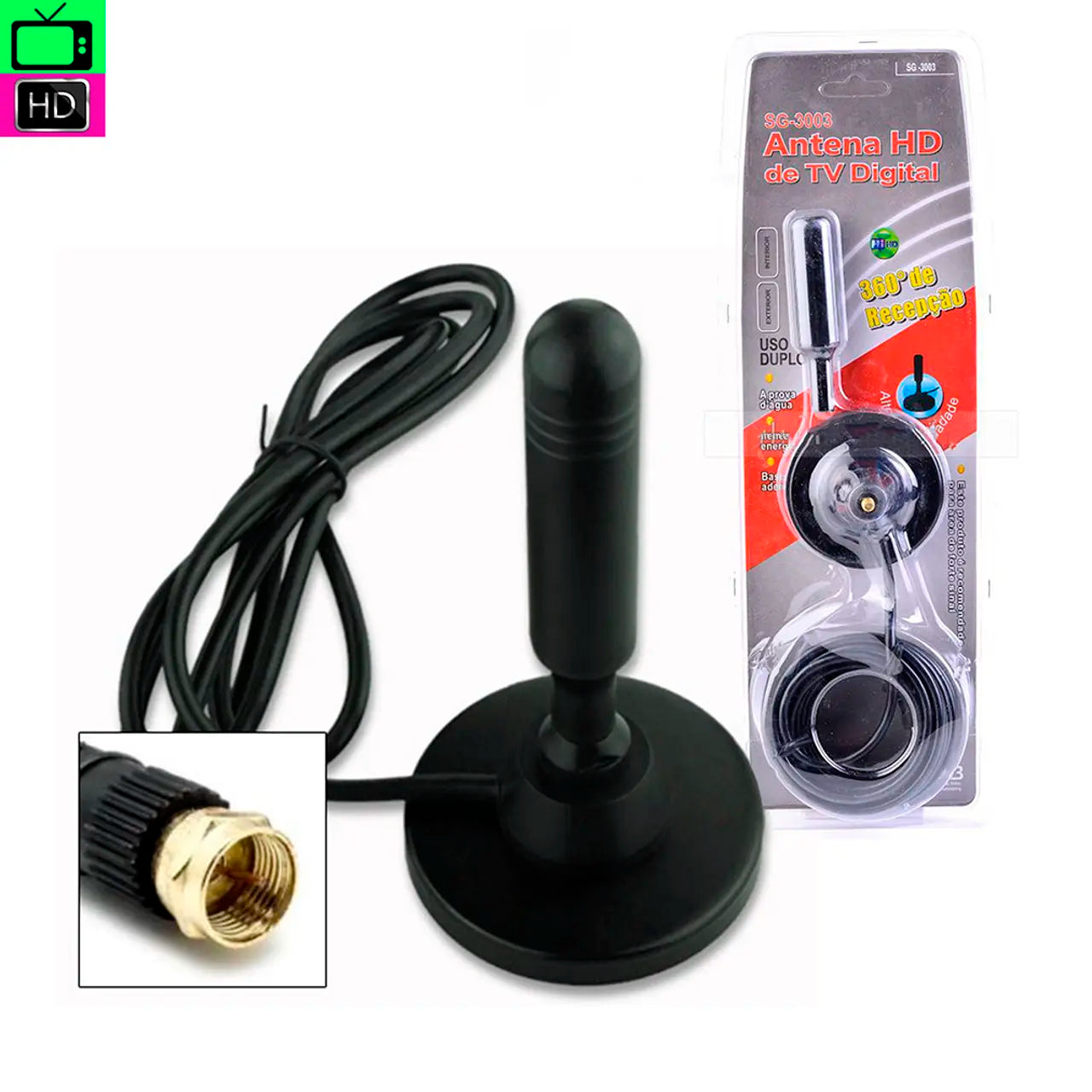 ANTENA TV DIGITAL FULL HD DE IMÁN INTERIOR