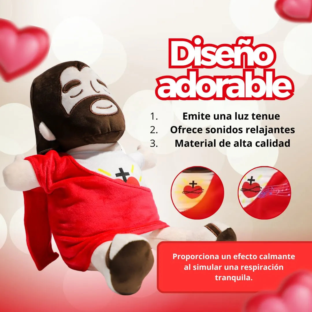 PELUCHE DE JESÚS RESPIRA CON LUCES Y SONIDOS