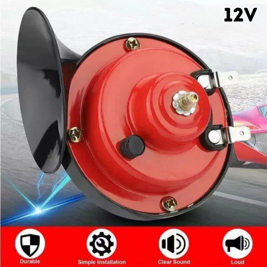 2 BOCINAS CARACOL 12V AUTO-MOTO-CAMIÓN SONIDO DE ALTA POTENCIA