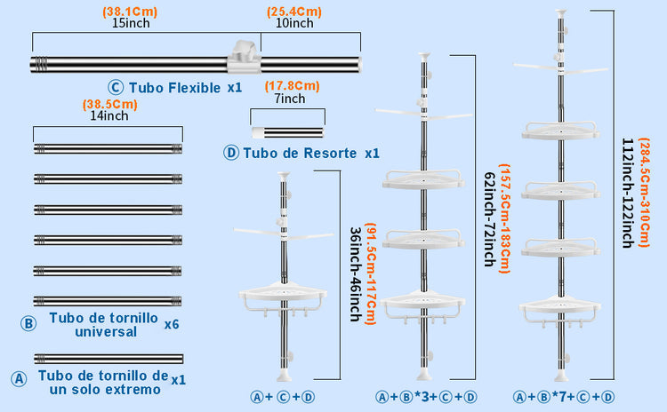 ORGANIZADOR ESQUINERO PARA BAÑO
