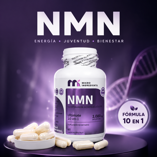 COMPLEJO NMN 1,000 MG POR PORCIÓN, 60 CÁPSULAS VEGETALES