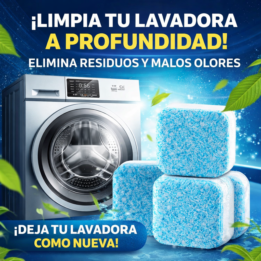 PASTILLAS LIMPIADORAS DE LAVADORA X 12