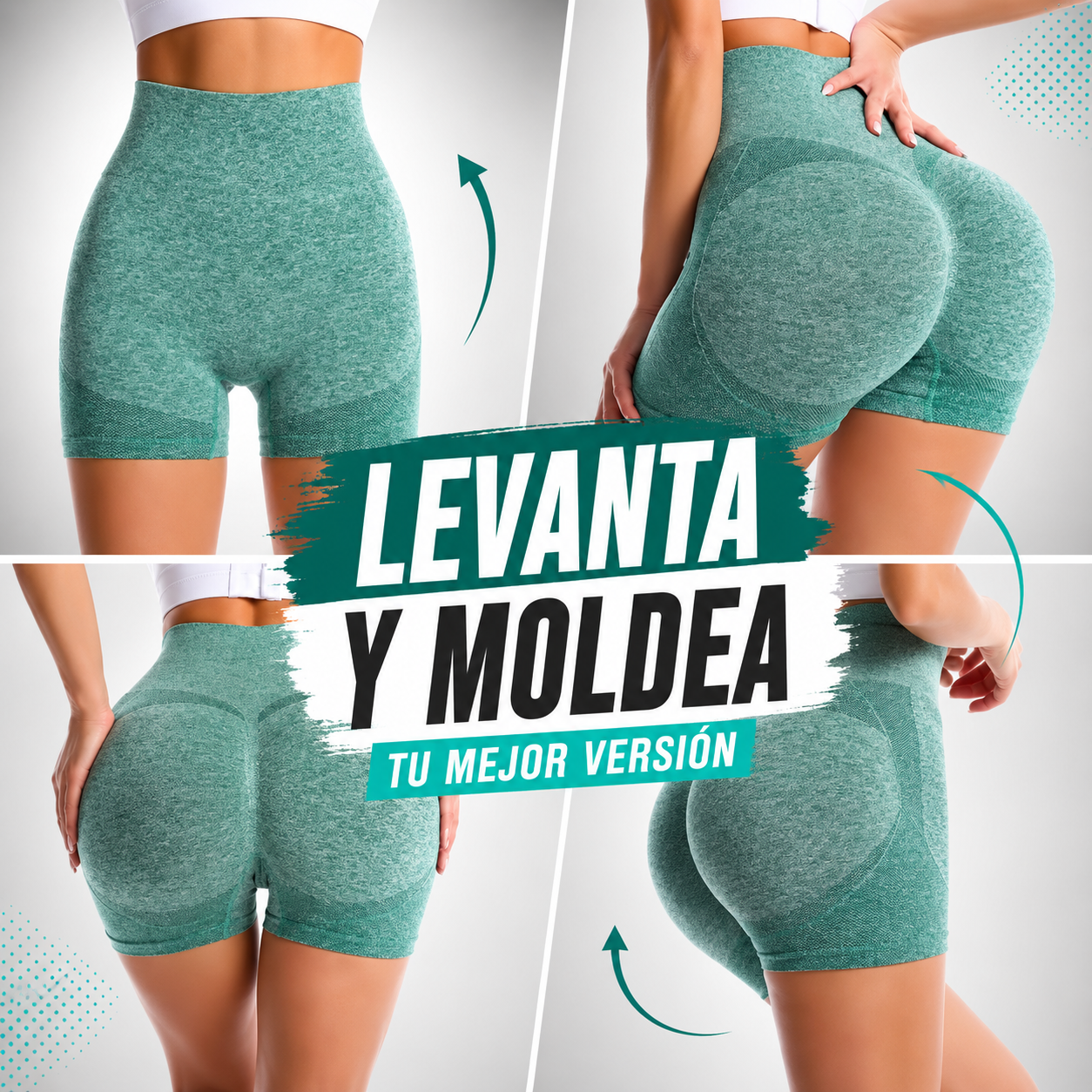 SET DE 2 SHORTS DEPORTIVOS LEVANTA COLA