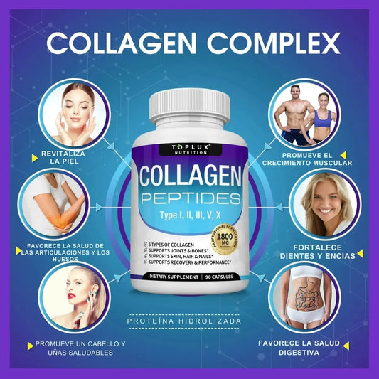 COLÁGENO HIDROLIZADO EN PÉPTIDOS TOPLUX 1800 MG