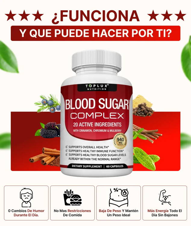 SUPLEMENTO NATURAL BLOOD SUGAR COMPLEX