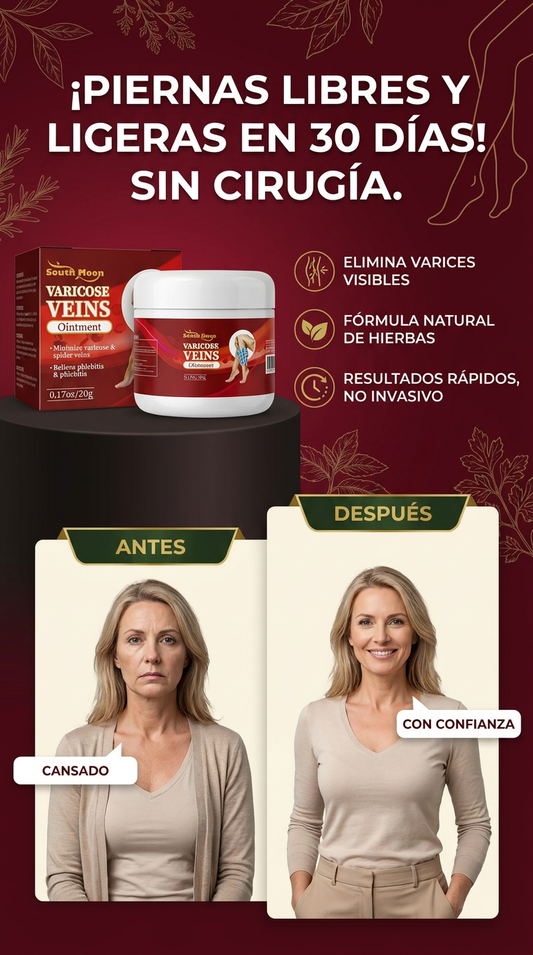 CREMA ANTI-VARICES -EXTRACTOS HIERBAS NATURALES